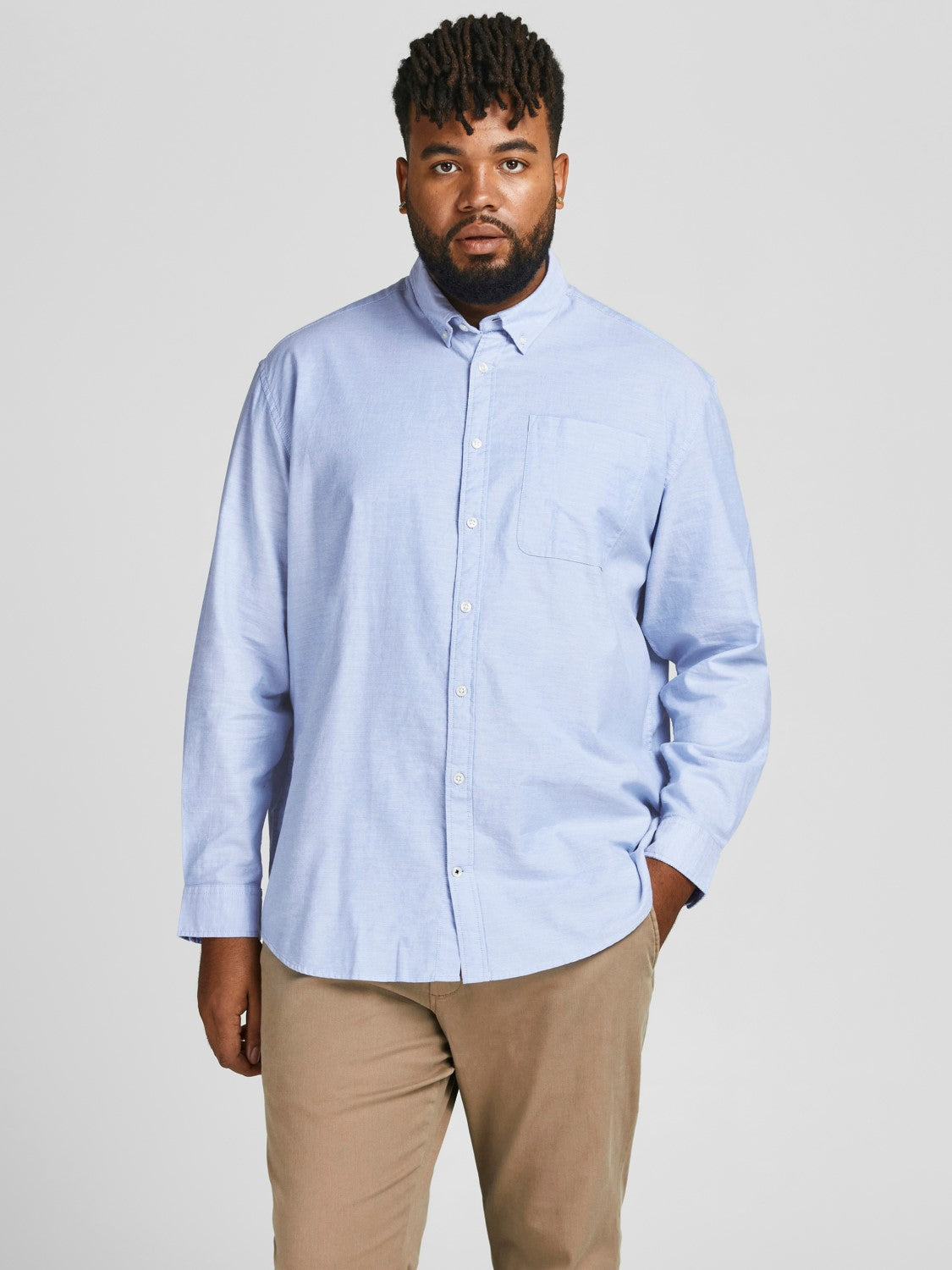 Jack&Jones Oversize Uzun Kol Minimalist Erkek Gömleği