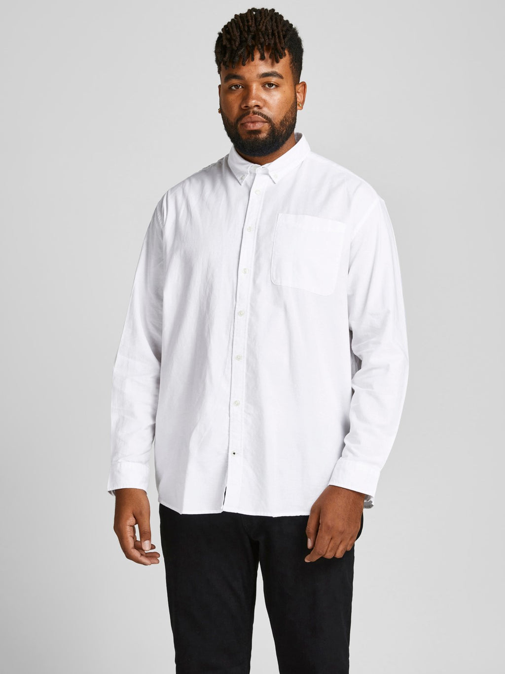 Jack&Jones Oversize Uzun Kol Minimalist Erkek Gömleği