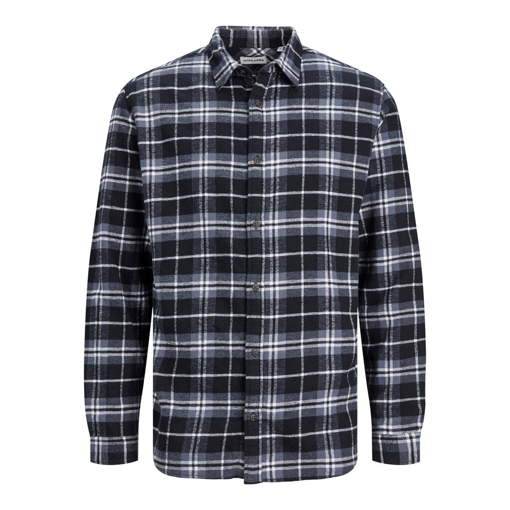 Jack&Jones Minimalist Uzun Kol Kareli Erkek Gömleği - Günlük Şıklık İkincil görsel