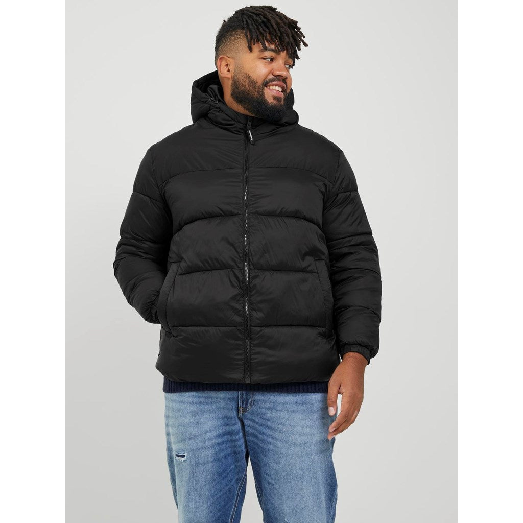 Jack&Jones Oversize Kapüşonlu Erkek Kışlık Mont - Minimalist Tarz Translation missing: ar.content.product_image_main
