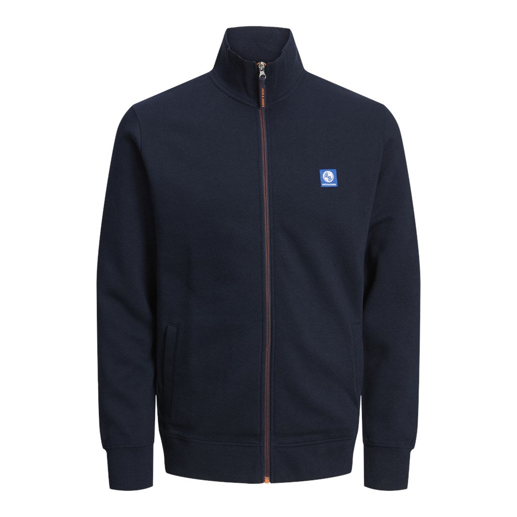 Jack&Jones Erkek Oversize Fermuarlı Yaka Sweatshirt - Günlük Kullanım