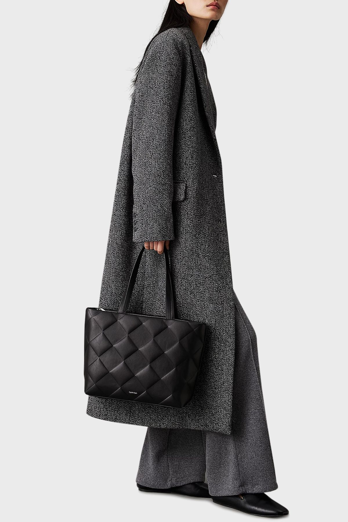 Calvin Klein Minimalist Kapitone Tote Çanta - Günlük Kullanım İkincil görsel