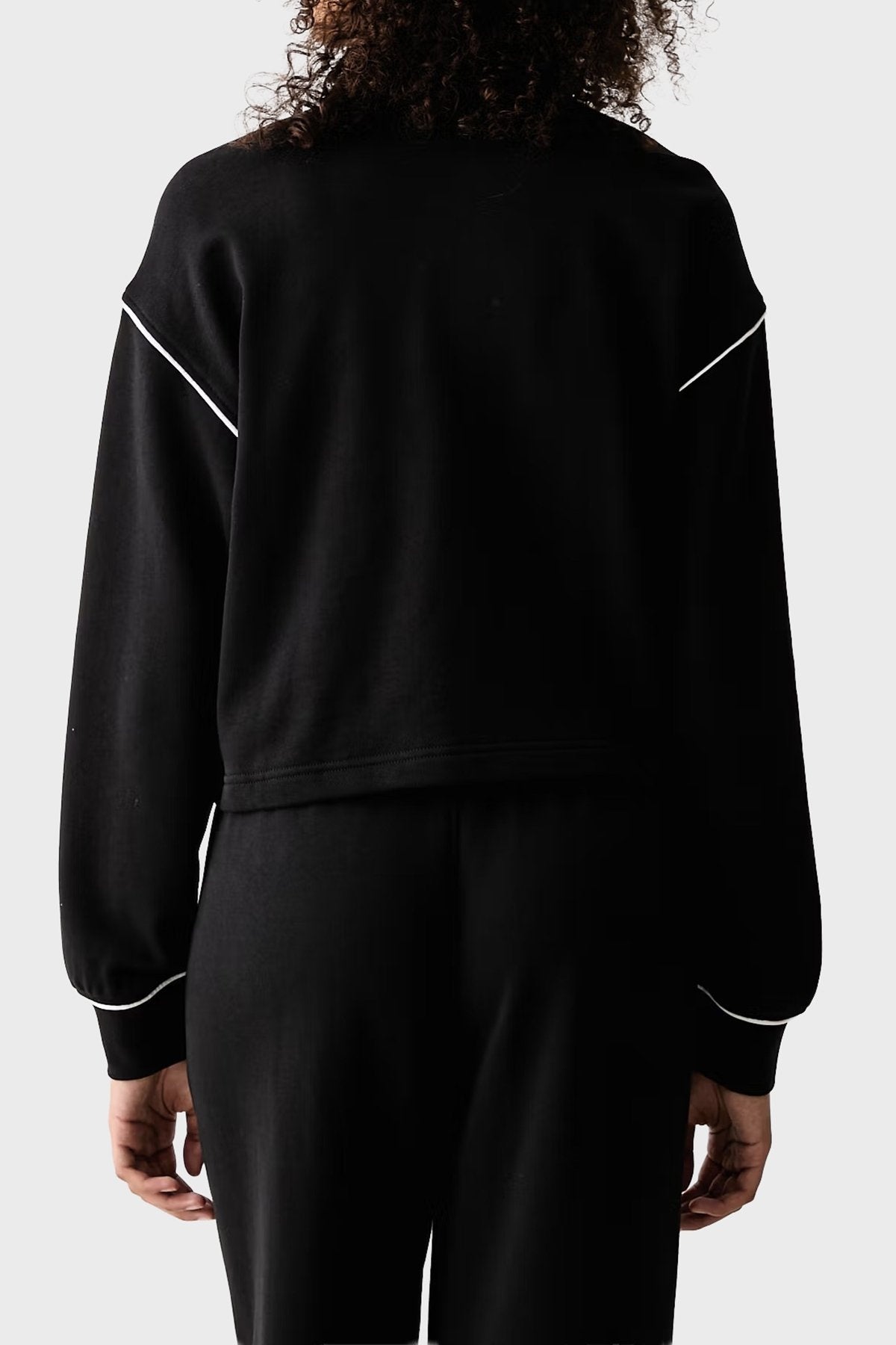 Calvin Klein Logolu Pamuklu Dik Yaka Fermuarlı Kadın Sweatshirt LV047H217G