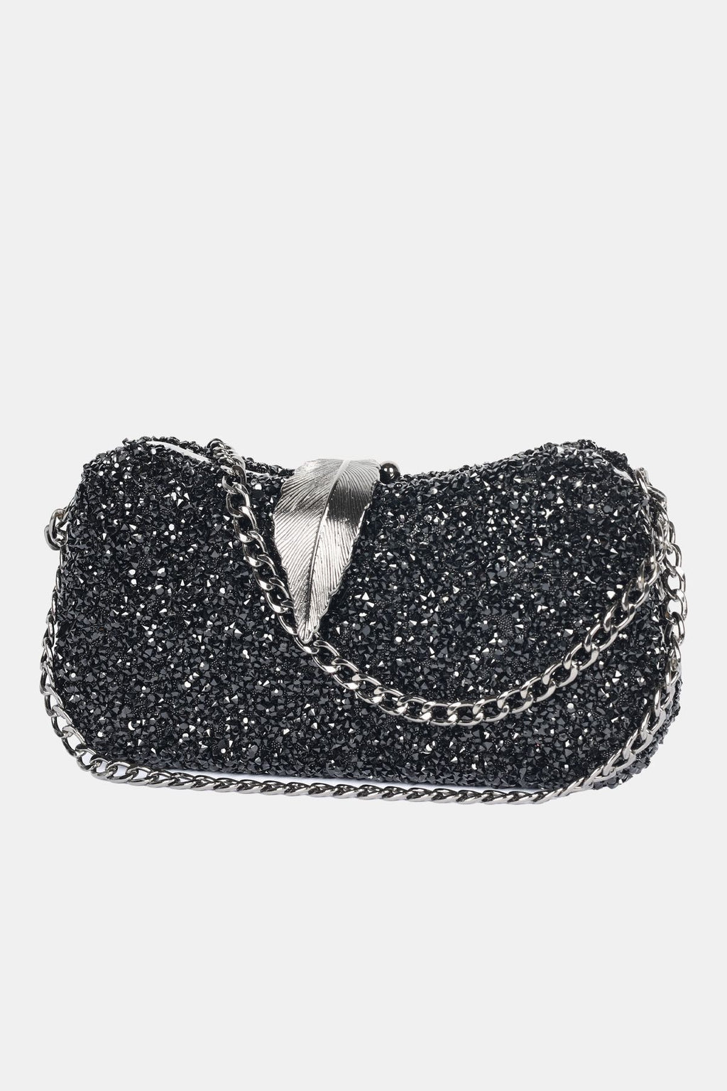 Explosion Metalik Boncuklu Clutch El Çantası - Gece Parti Davet