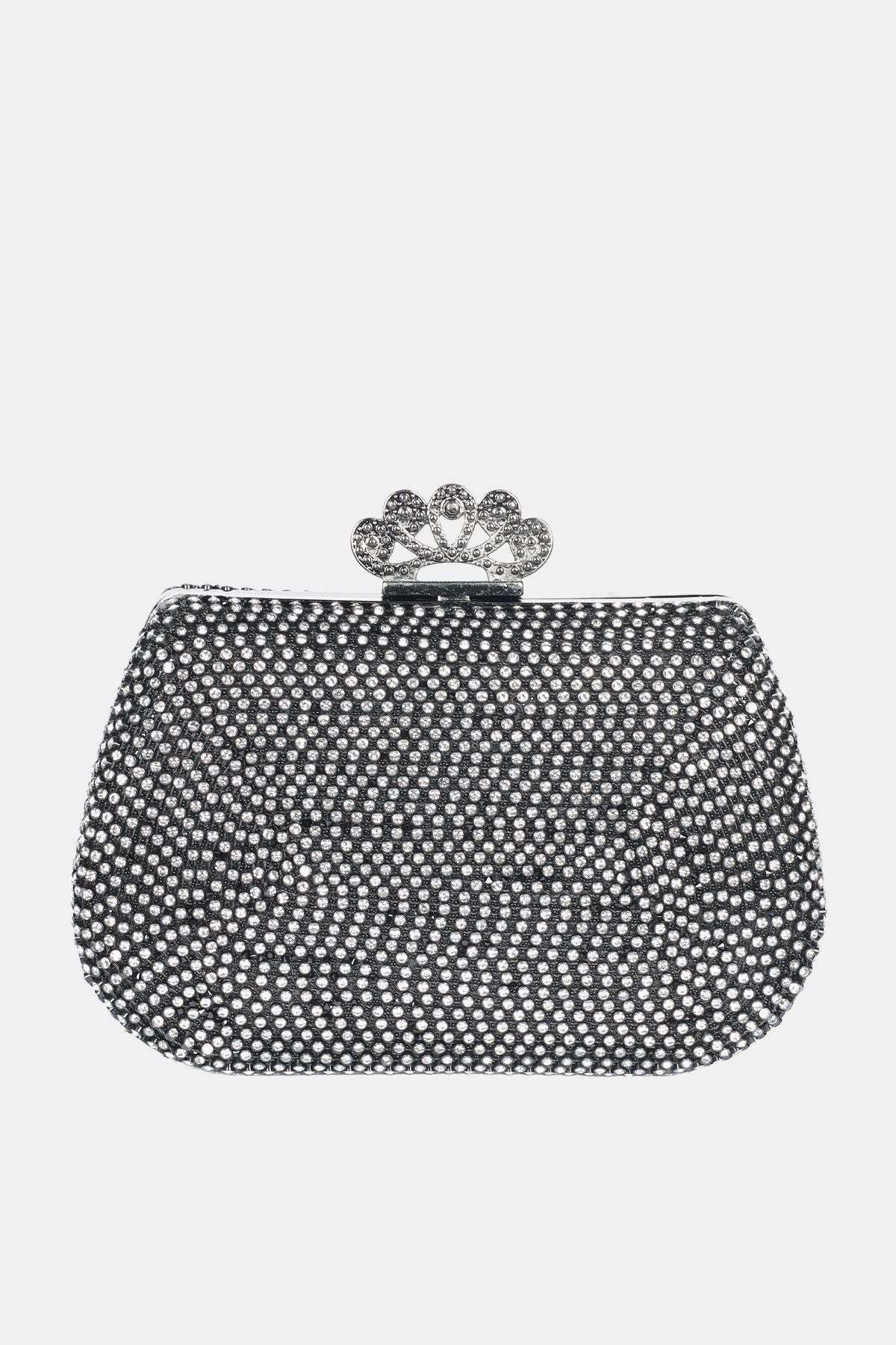 Explosion Taşlı El Çantası Clutch Özel Gün Parti Şık