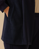 جاكيت بمقاسات كبيرة من قماش مزدوج بسحاب من جالا-إكسي