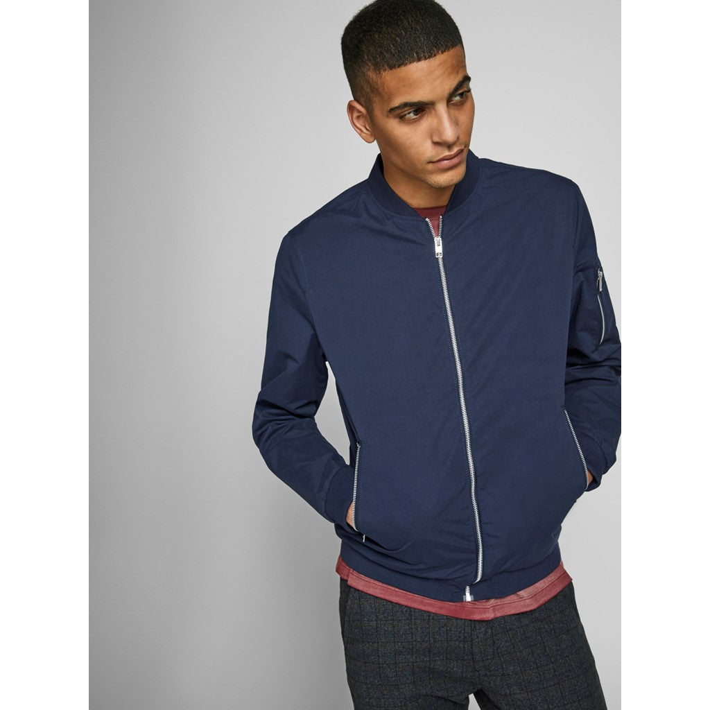 Jack&Jones Erkek Minimalist Bomber Ceket - Regular Fit