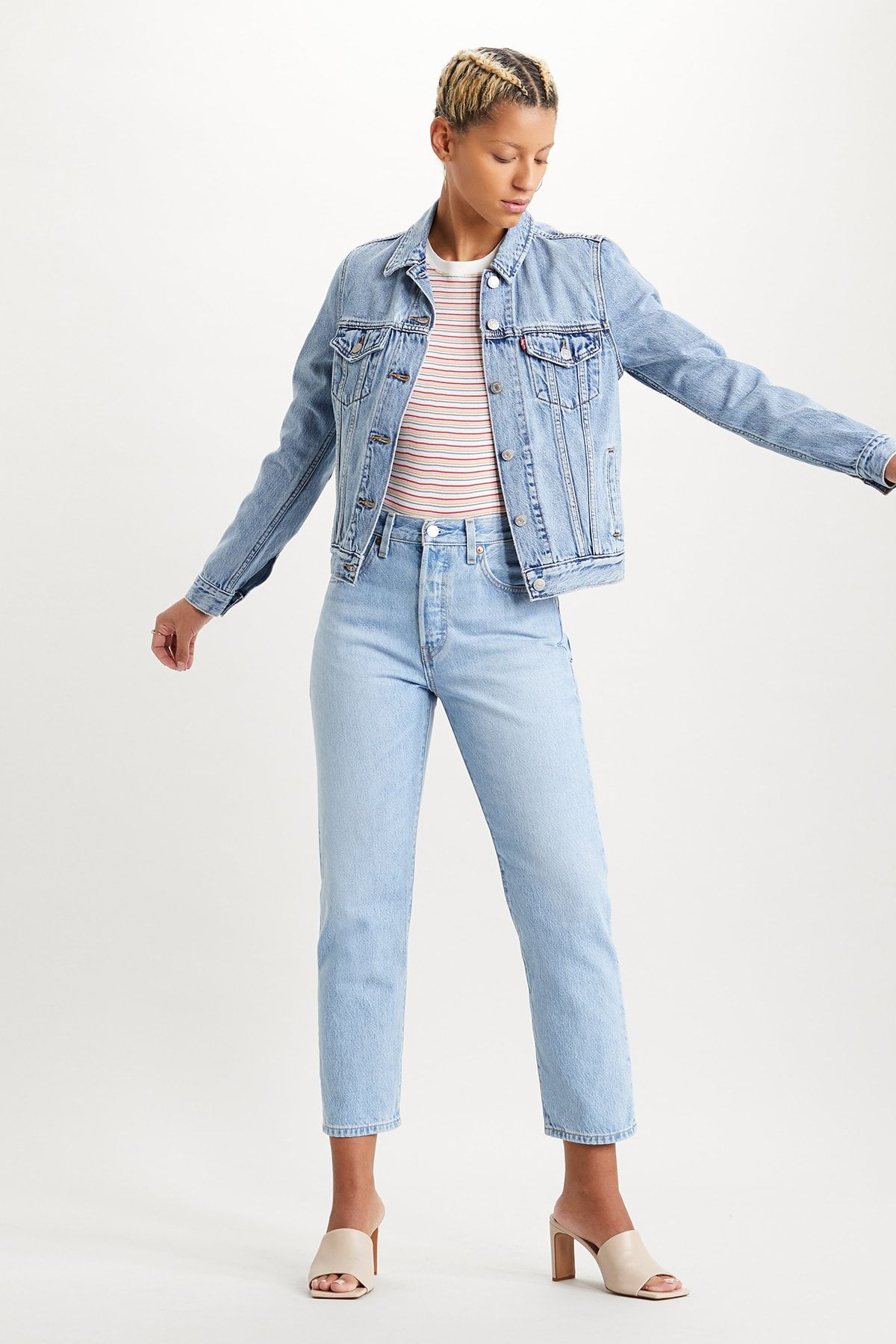 Levi's Kadın Oversize Denim Ceket - Günlük Vintage Stil Ana görsel