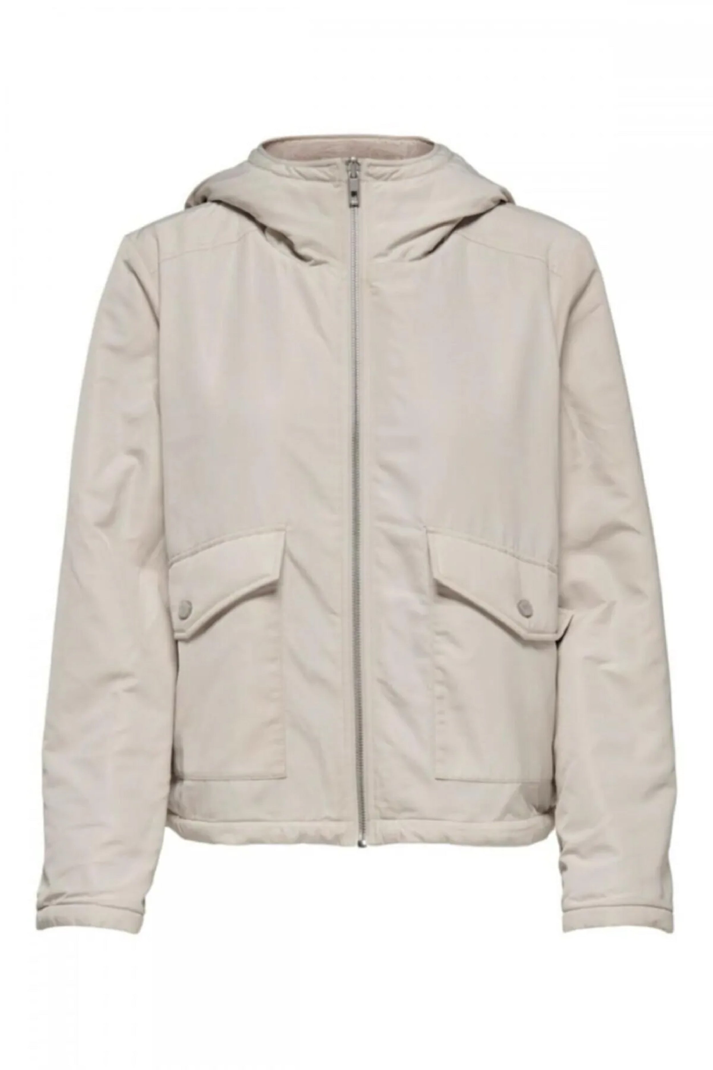 Only Kapüşonlu Minimalist Kadın Ceket - Oversize Crop Kesim Ana görsel