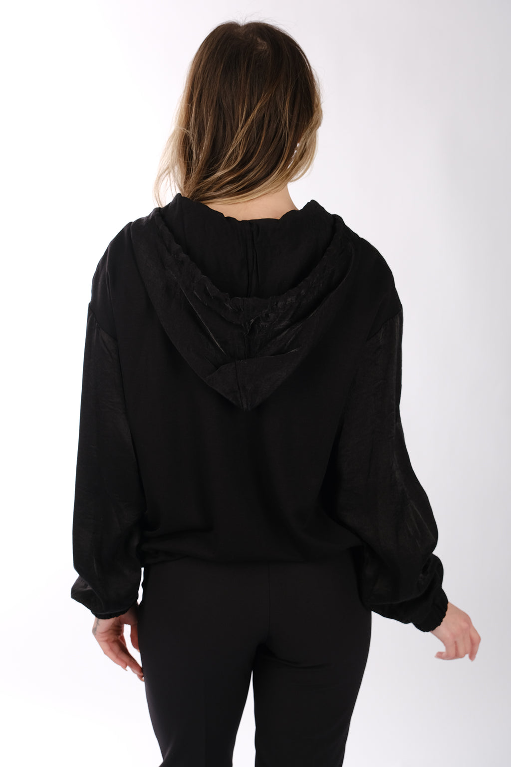 Ysatis Oversize Kapüşonlu Minimalist Kadın Ceket - Günlük Kullanım