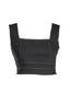 Ysatis Minimalist Kare Yaka Kadın Crop Top - Günlük Kombinler İçin