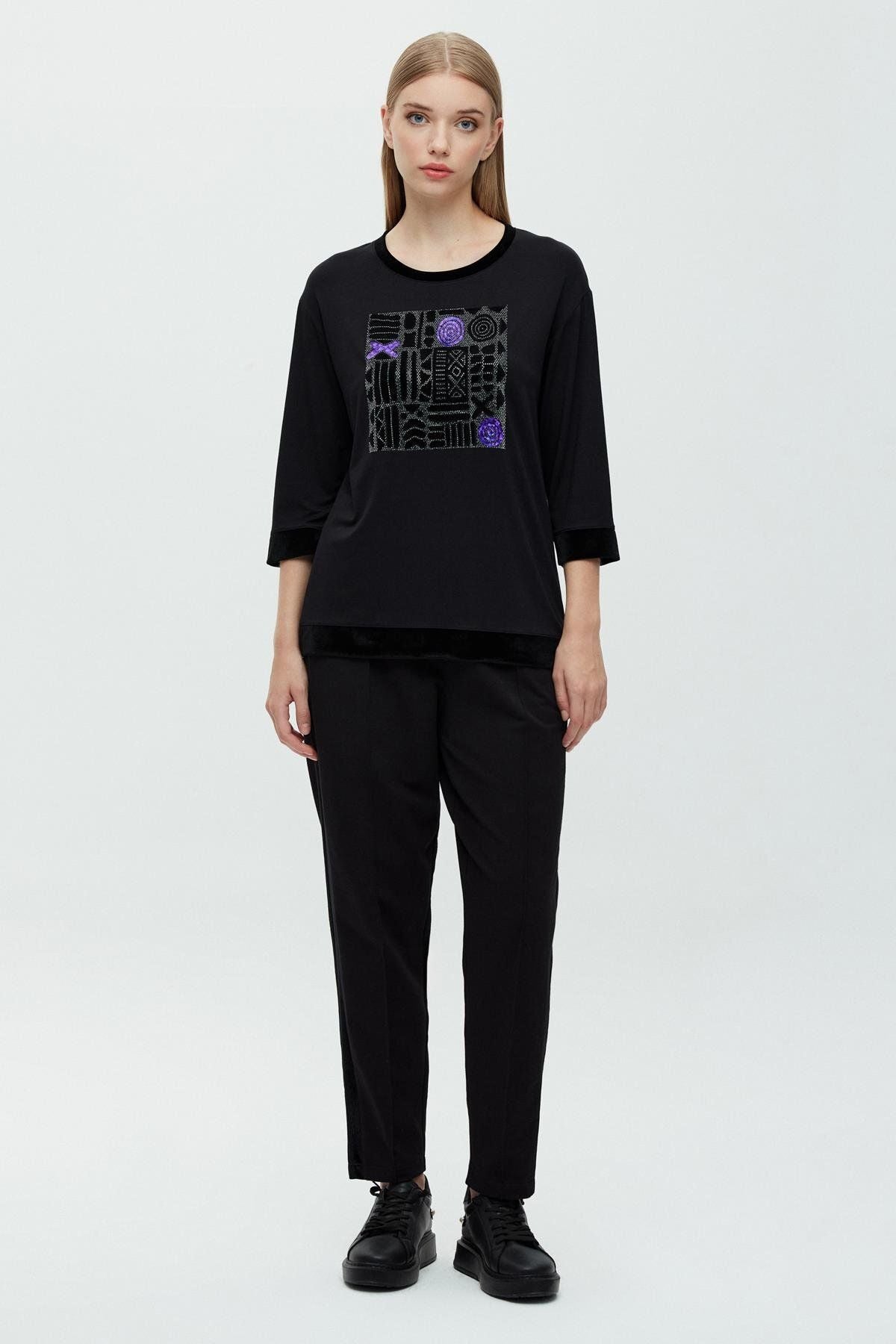 Daido Kadın Oversize Midi Pantolon - Minimalist Günlük Stil İkincil görsel