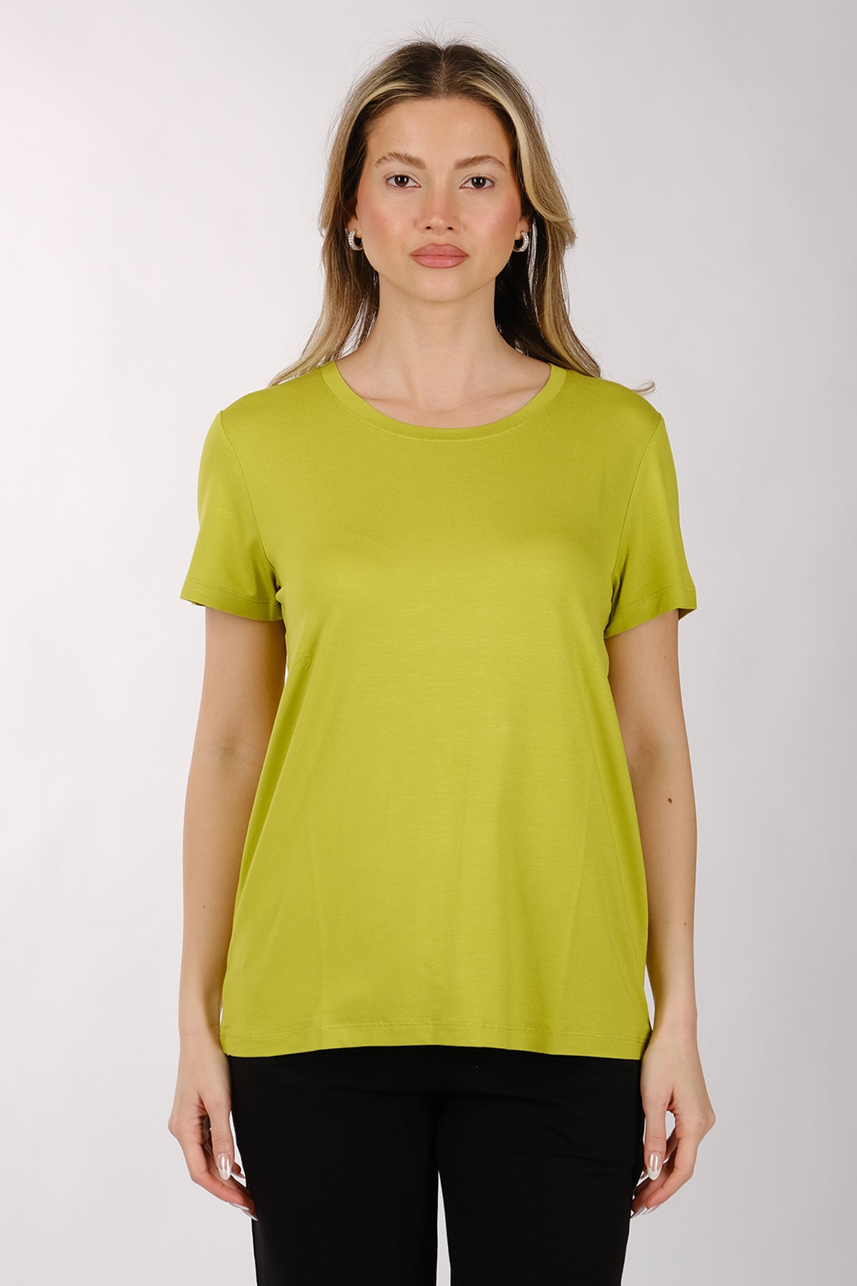 Daido Kadın Oversize T-Shirt - Kısa Kol Yuvarlak Yaka Minimalist Günlük Translation missing: tr.content.product_image_secondary