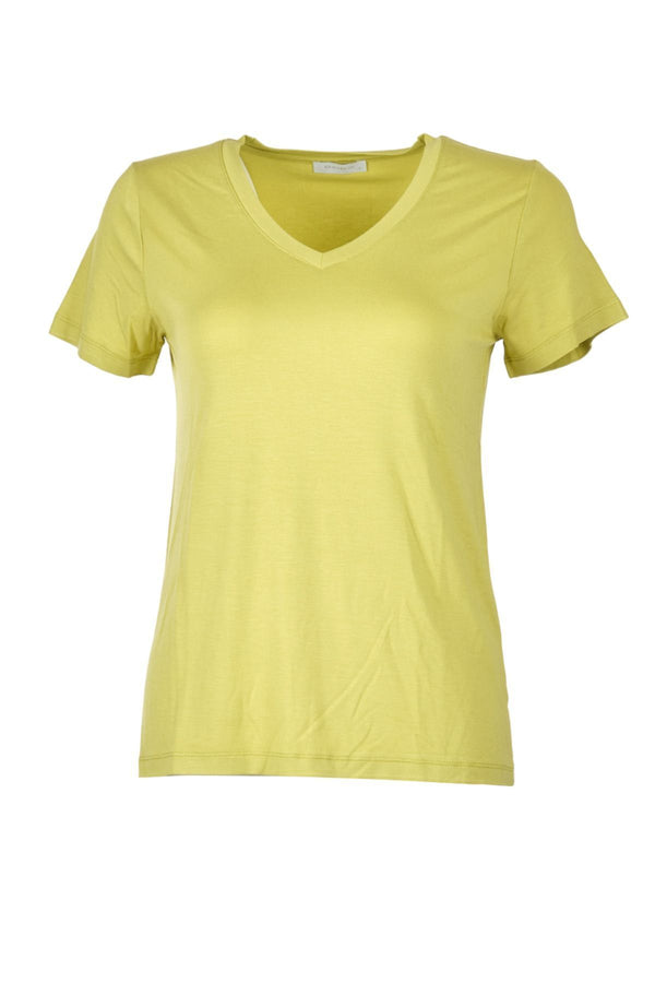 Daido Kadın V Yaka Kısa Kol Minimalist T-Shirt - Rahat ve Şık
