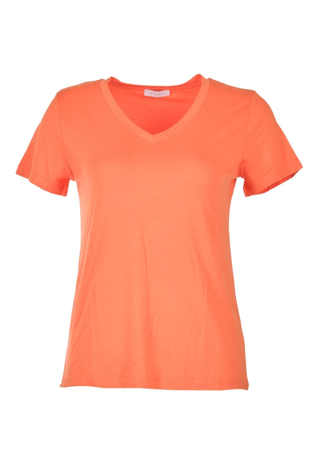 Daido Kadın V Yaka Kısa Kol Minimalist T-Shirt - Rahat ve Şık