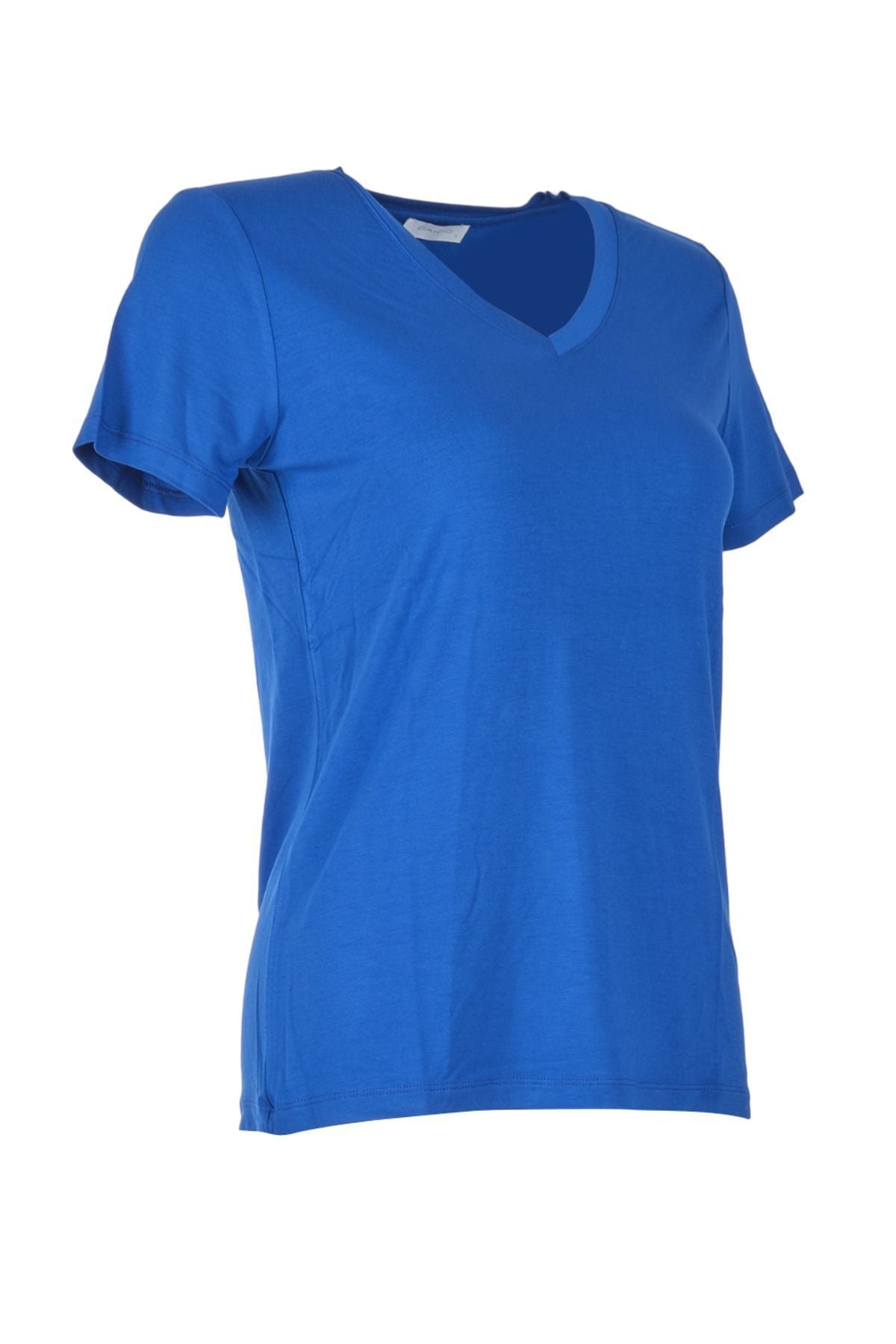 Daido Kadın V Yaka Kısa Kol Minimalist T-Shirt - Rahat ve Şık