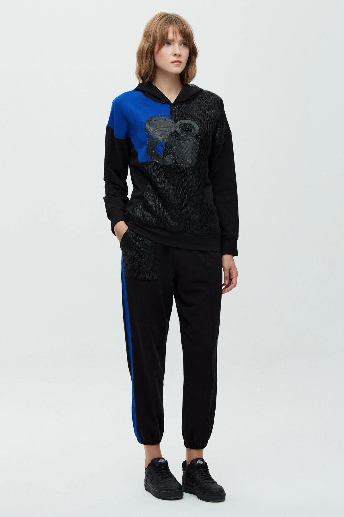 Daido Oversize Kapüşonlu Minimalist Kadın Sweatshirt - Günlük Kullanım Translation missing: ar.content.product_image_main