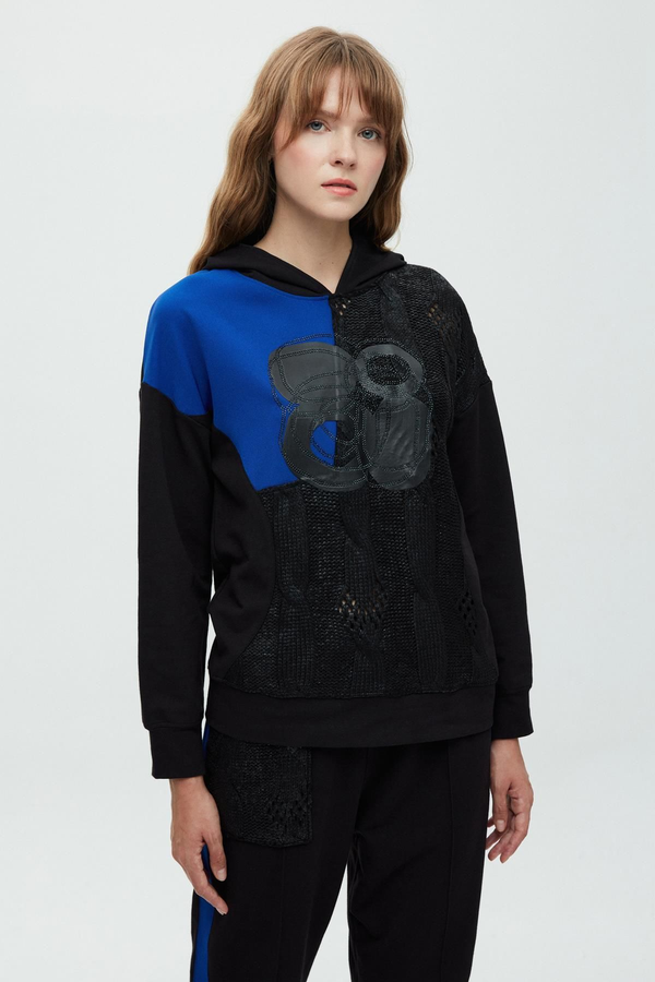 Daido Oversize Kapüşonlu Minimalist Kadın Sweatshirt - Günlük Kullanım