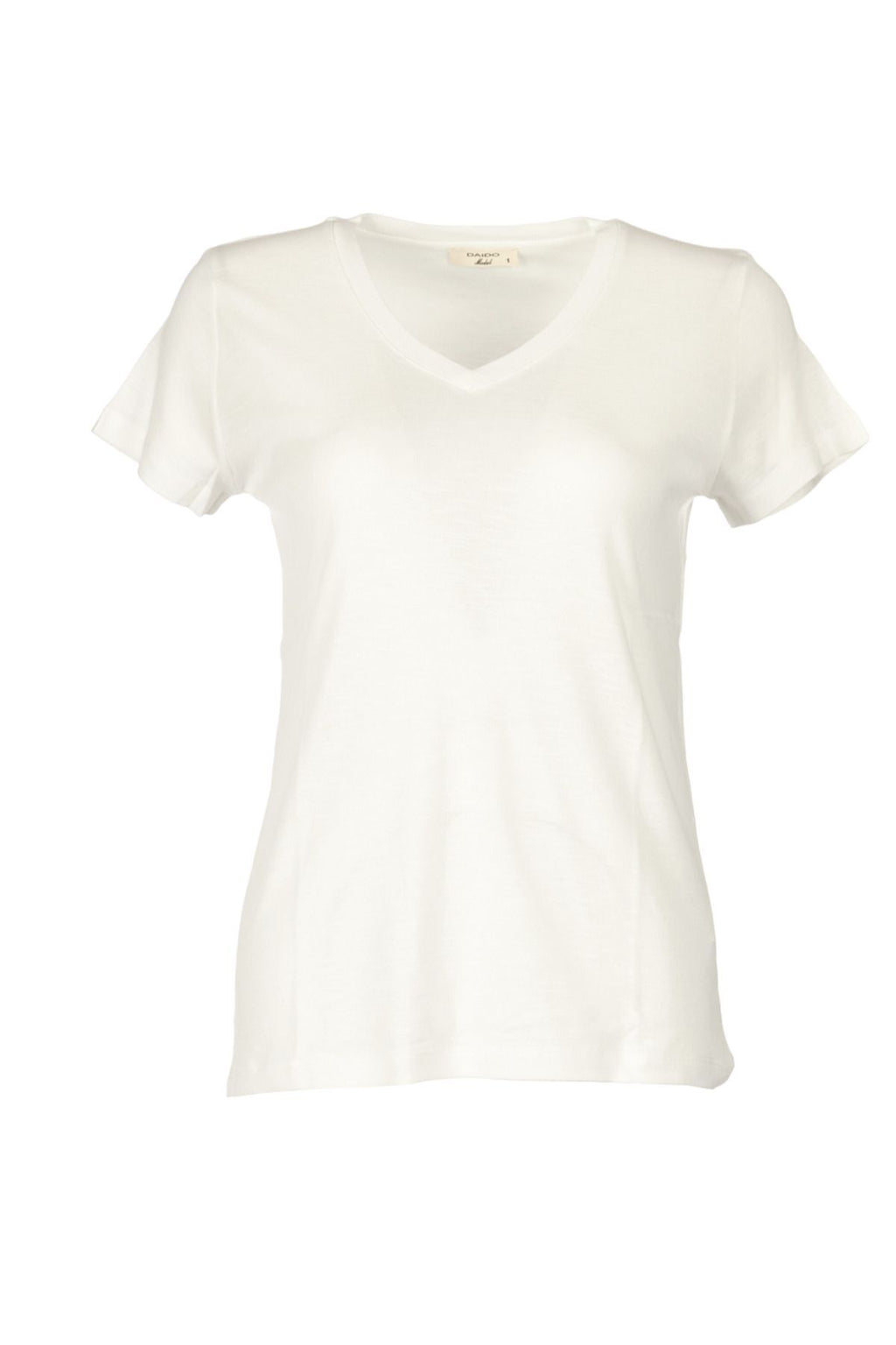 Daıdo Oversize V Yaka Kısa Kol Kadın T-Shirt - Rahat ve Şık Günlük Kombin