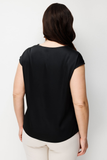 Degaje Yaka Büyük Beden Bluz Ekol