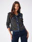 Denim Garnili Simli Örme Track Ceket UW27CKT032