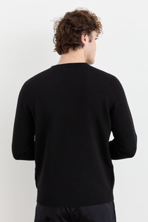 Desen Erkek Minimalist Yuvarlak Yaka Uzun Kol Kazak - Günlük Stil