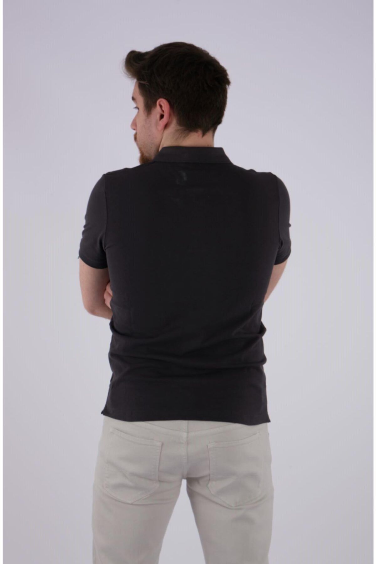 Desen Erkek Polo Yaka Kısa Kol T-Shirt - Minimalist ve Şık Translation missing: tr.content.product_image_secondary