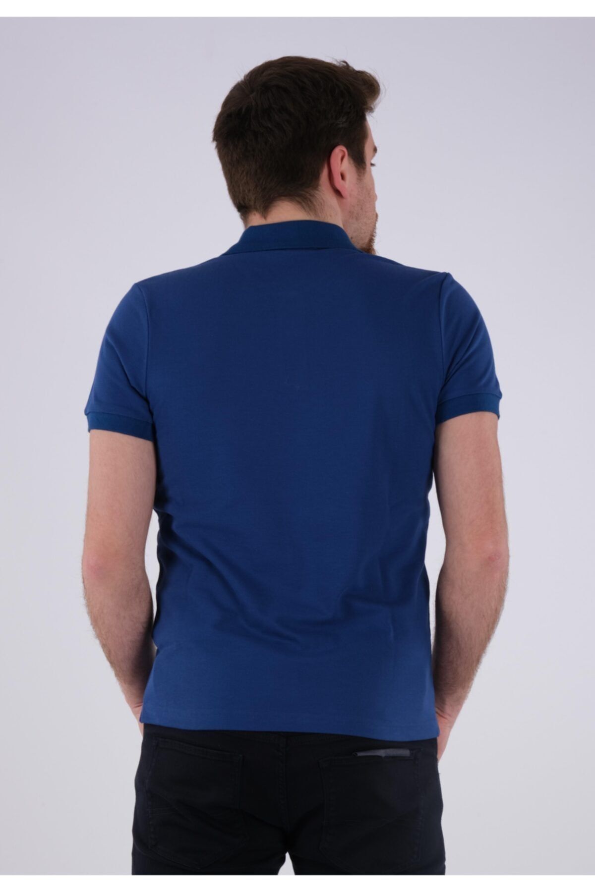 Desen Erkek Polo Yaka Kısa Kol T-Shirt - Minimalist ve Şık