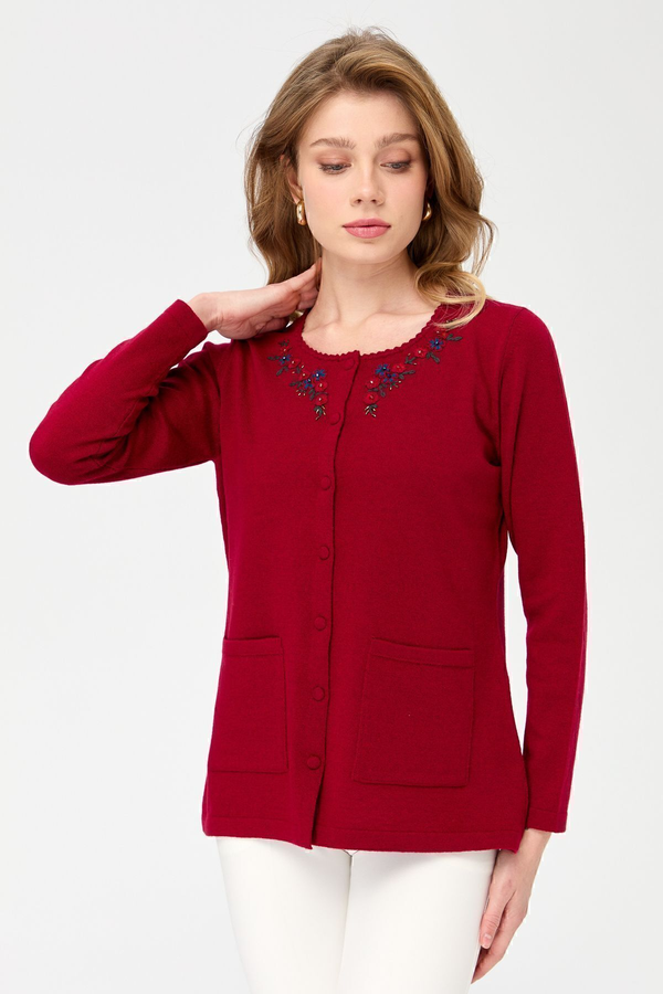 Desen Kadın Oversize Nakışlı Minimalist Ceket - Yeni Sezon