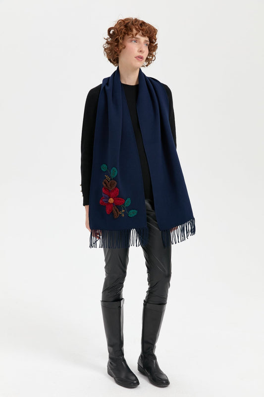 وشاح نسائي منقوش DSN24K24072