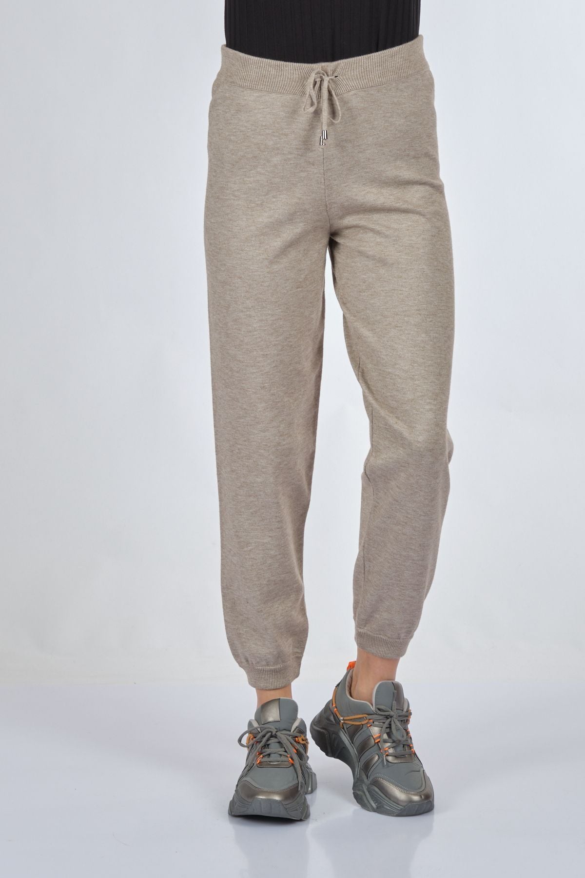 Desen Kadın Oversize Jogger Pantolon - Minimalist, Rahat, Midi Boy Translation missing: ar.content.product_image_main