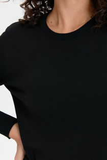 Desen Kadın Sıfır Yaka Yanı Yırtmaçlı Kazak DSN24K24358