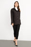 Desen Kadın Regular Kalıp Polo Yaka Kapitone Uzun Kollu Düğmeli Ceket