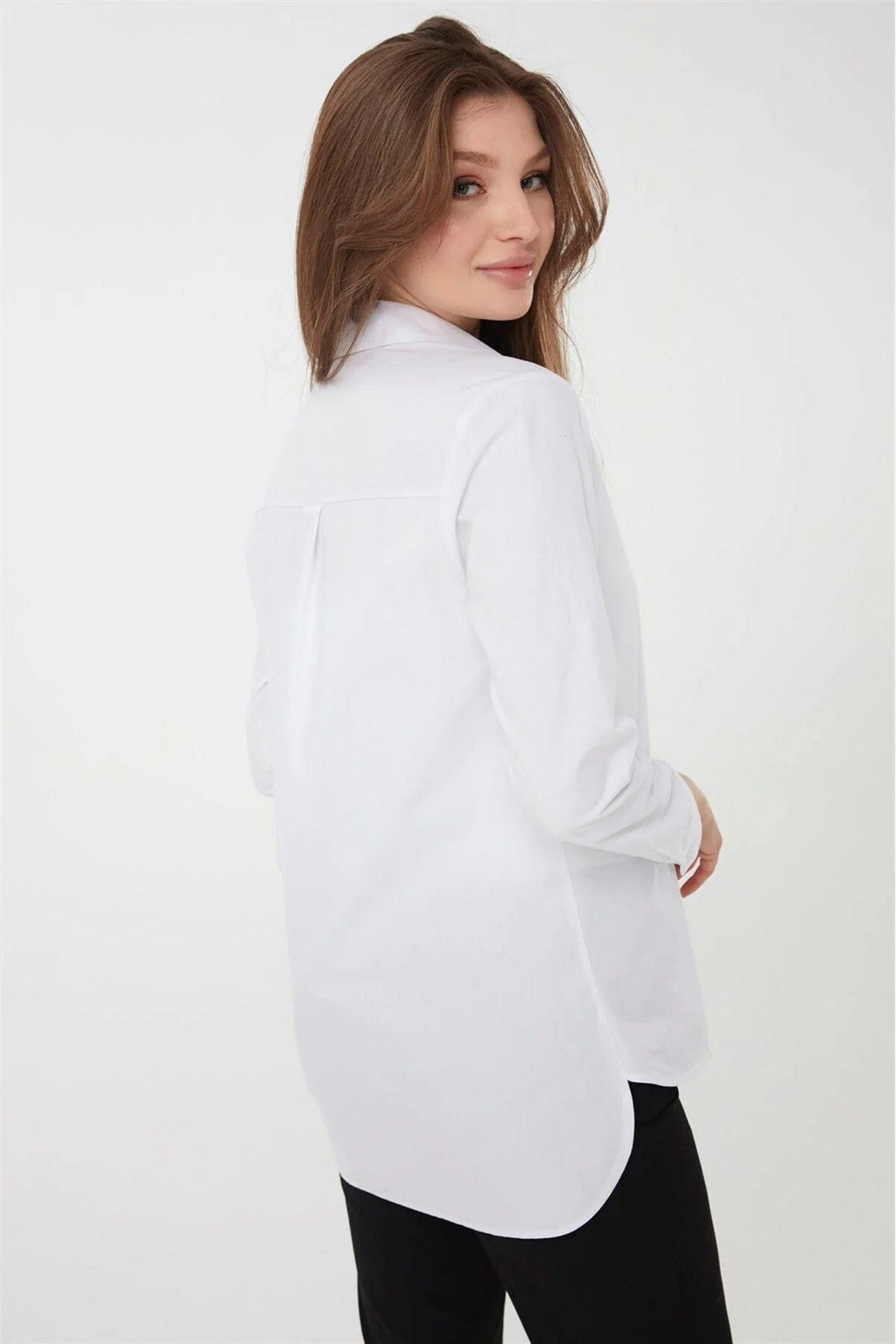 Desen Oversize Kadın Gömlek - Minimalist & Şık Günlük Gömlek