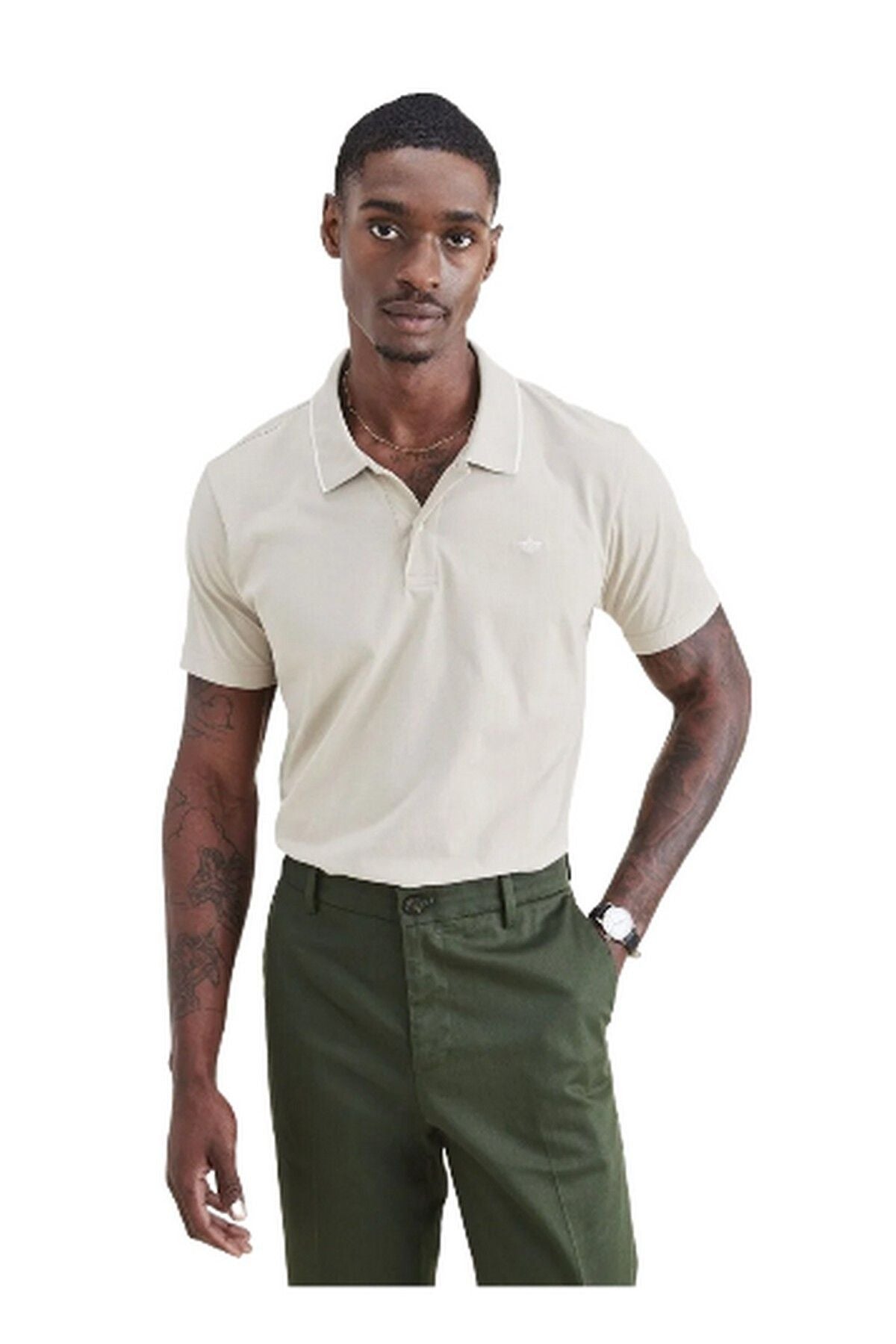 Dockers Minimalist Polo Yaka Kısa Kol Erkek T-Shirt - Rahat ve Şık Translation missing: ar.content.product_image_main