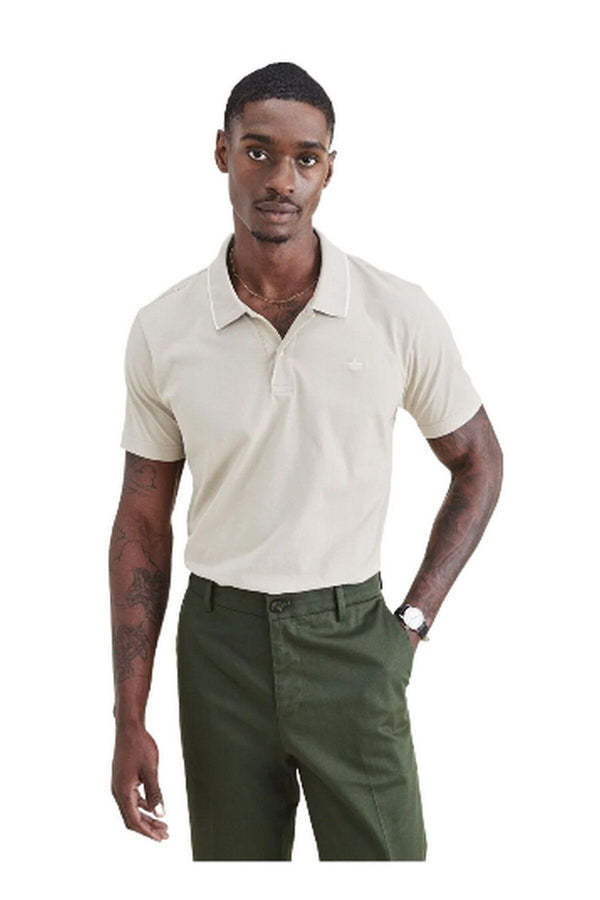 Dockers Minimalist Polo Yaka Kısa Kol Erkek T-Shirt - Rahat ve Şık