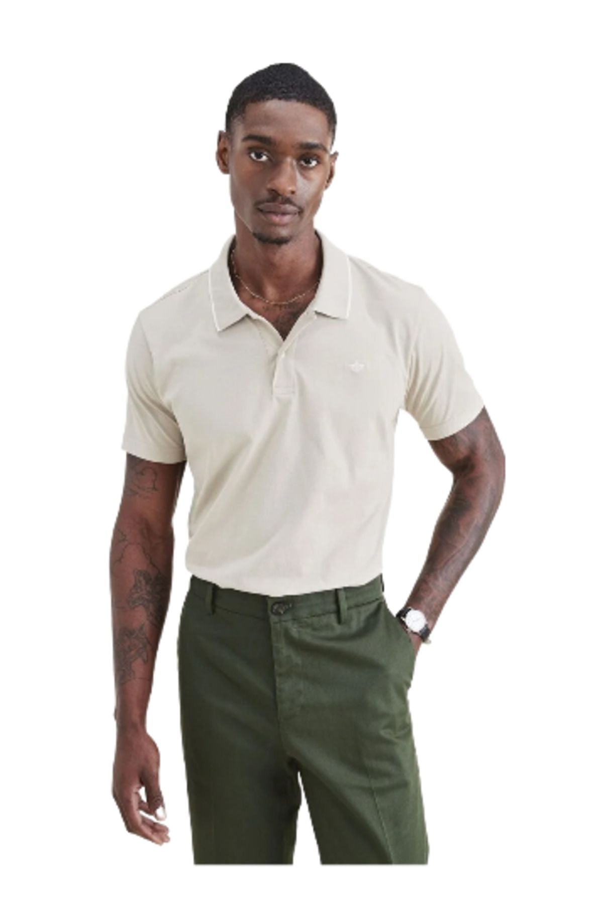 Dockers Minimalist Polo Yaka Kısa Kol Erkek T-Shirt - Rahat ve Şık Translation missing: ar.content.product_image_secondary