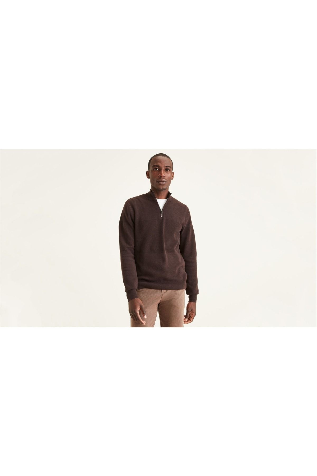 Dockers Minimalist Erkek Uzun Kol Kazak - Günlük Şıklık & Konfor
