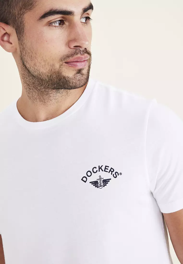 Dockers Minimalist Kısa Kol Erkek T-Shirt - Yuvarlak Yaka, Günlük İkincil görsel