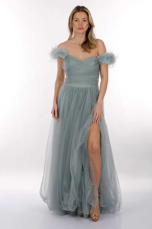 فستان سهرة نسائي من دوري 2246028