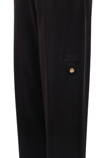 Düğme Detaylı Bol Paça Pantolon On