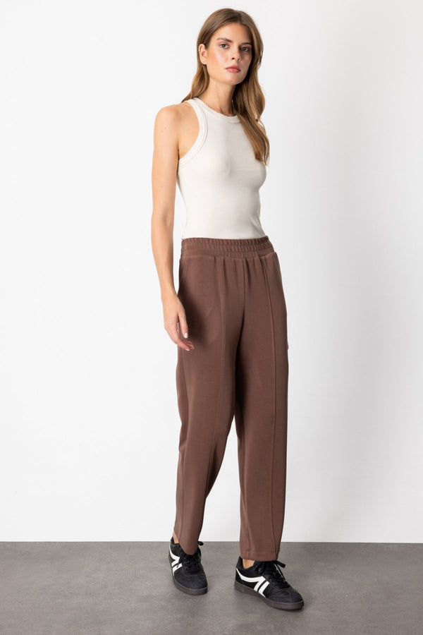 Düğme Detaylı Bol Paça Pantolon On