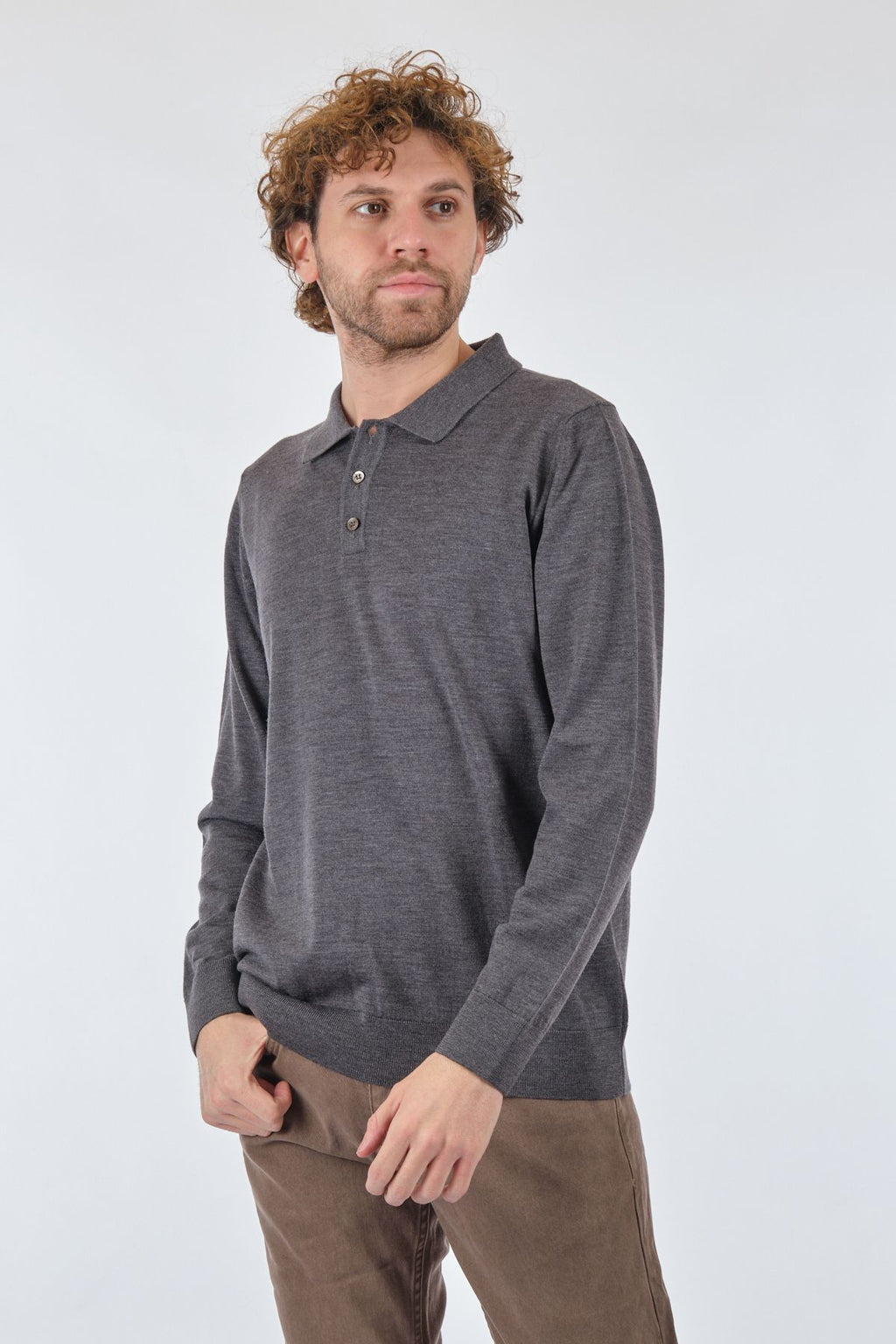 E.Muracchını Minimalist Uzun Kol Polo Yaka Erkek Kazak - Günlük Stil