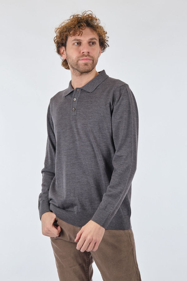 E.Muracchını Minimalist Uzun Kol Polo Yaka Erkek Kazak - Günlük Stil