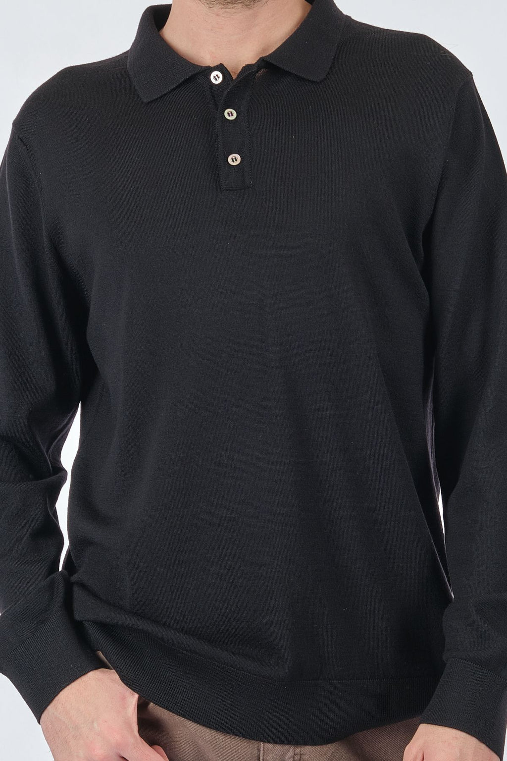E.Muracchını Minimalist Uzun Kol Polo Yaka Erkek Kazak - Günlük Stil