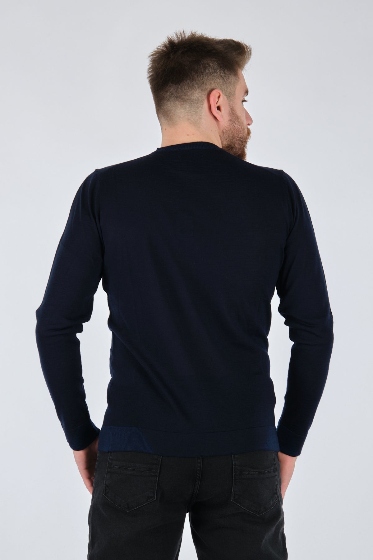 Ecer Erkek Minimalist Uzun Kol Triko - Günlük Stil