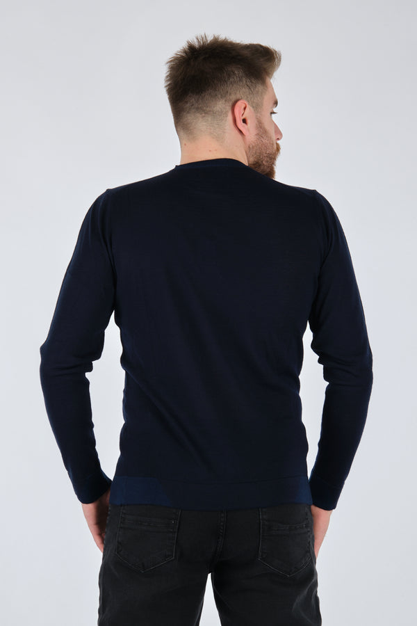 Ecer Erkek Minimalist Uzun Kol Triko - Günlük Stil