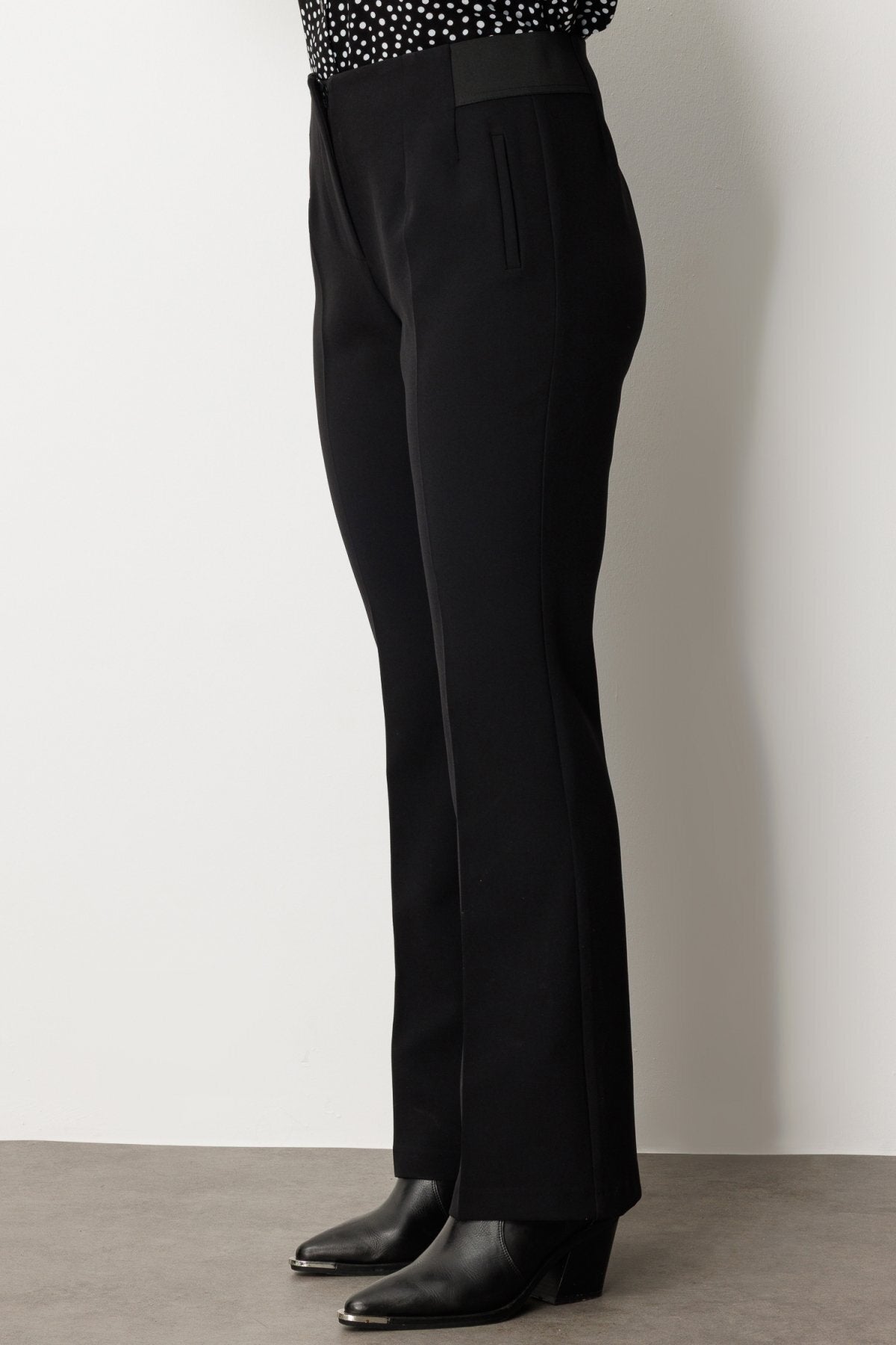 Ekol BB Kadın Normal Bel Düz Paça Dokuma Polyester Pantolon Ön Dikişli 26KEKL01107