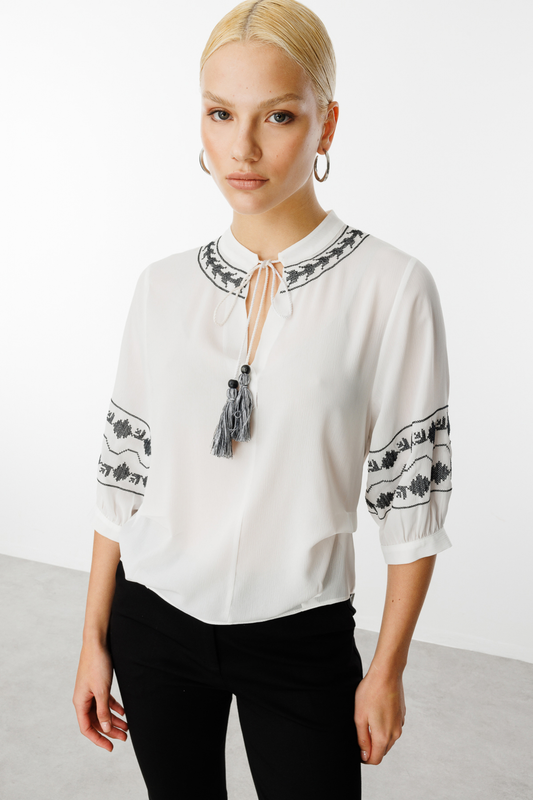 بلوزة نسائية من إيكول 25YEKL03014