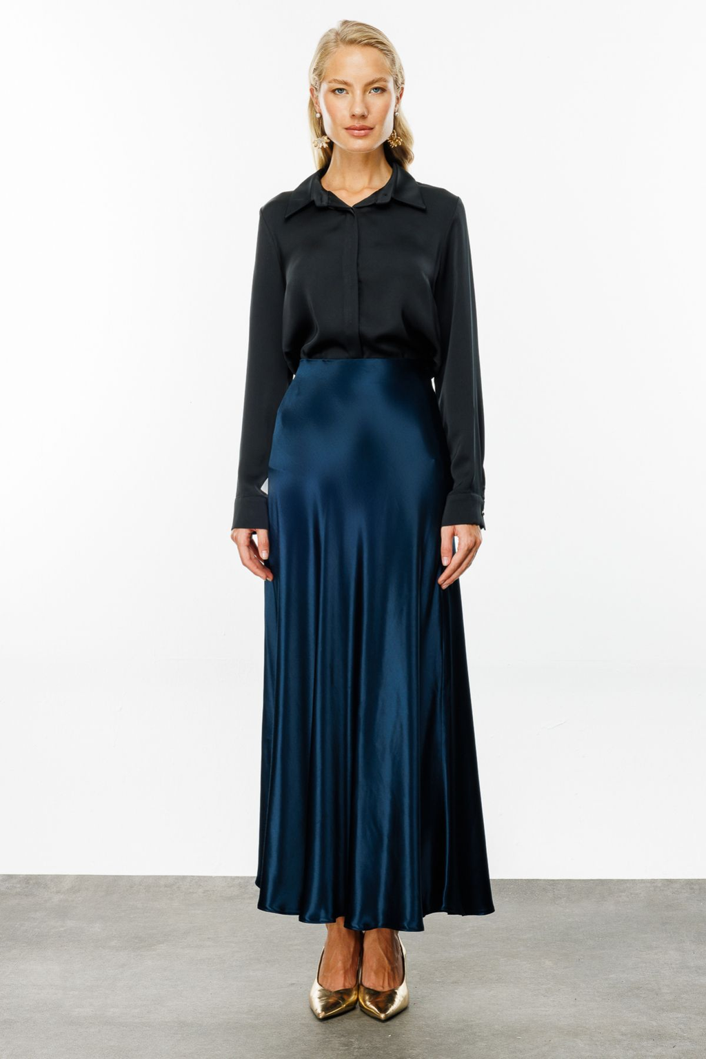 Ekol Minimalist Maxi Saten Etek - Şık ve Rahat